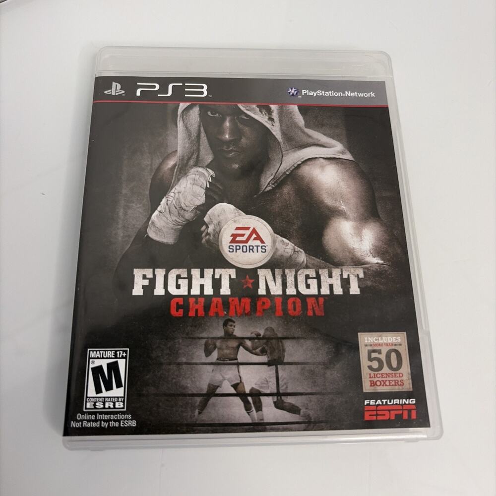 Fight Night Champion PS3 Complete w Manual Black Label Tested 2011